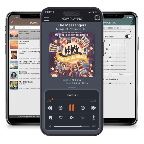 Download fo free audiobook The Messengers by Margaret Peterson Haddix and listen anywhere on your iOS devices in the ListenBook app.