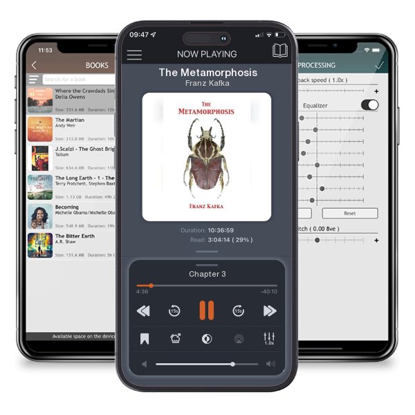 Download fo free audiobook The Metamorphosis by Franz Kafka and listen anywhere on your iOS devices in the ListenBook app.