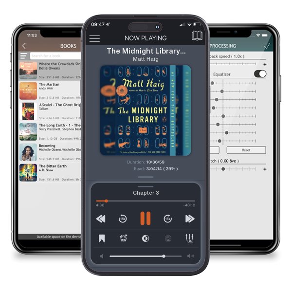 Download fo free audiobook The Midnight Library: A GMA Book Club Pick (a Novel) by Matt Haig and listen anywhere on your iOS devices in the ListenBook app.