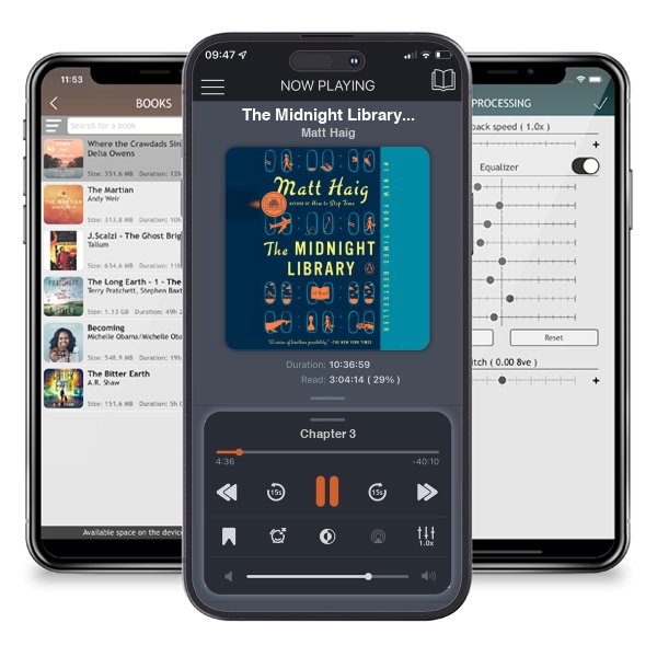 Download fo free audiobook The Midnight Library (GMA Book Club Pick) by Matt Haig and listen anywhere on your iOS devices in the ListenBook app.