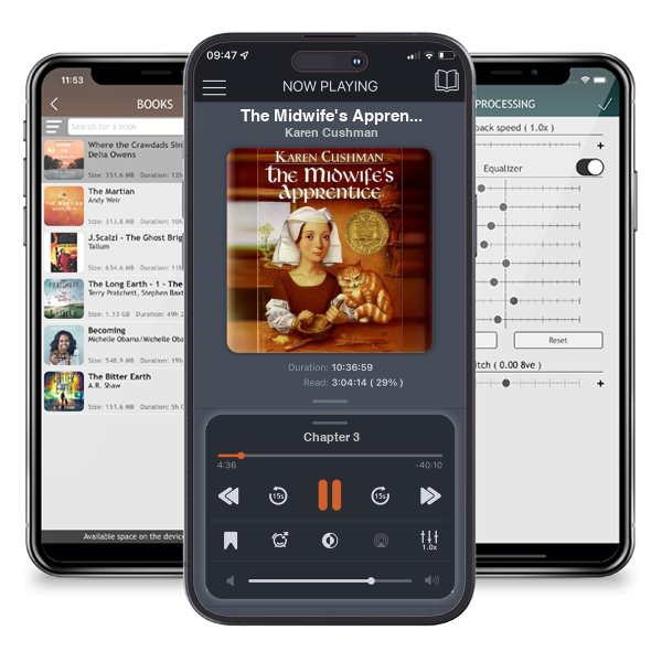 Download fo free audiobook The Midwife\'s Apprentice by Karen Cushman and listen anywhere on your iOS devices in the ListenBook app.
