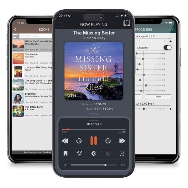 Download fo free audiobook The Missing Sister by Lucinda Riley and listen anywhere on your iOS devices in the ListenBook app.