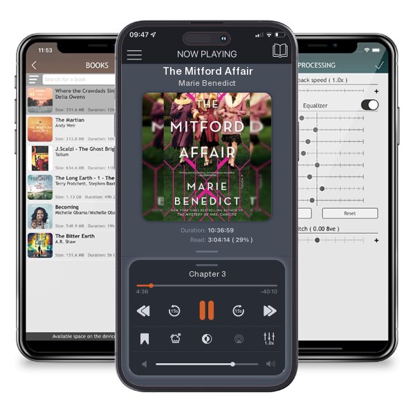 Download fo free audiobook The Mitford Affair by Marie Benedict and listen anywhere on your iOS devices in the ListenBook app.