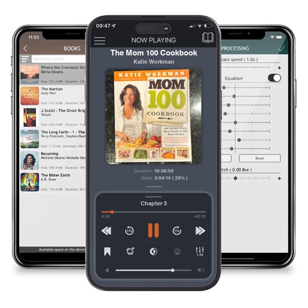 Download fo free audiobook The Mom 100 Cookbook by Katie Workman and listen anywhere on your iOS devices in the ListenBook app.