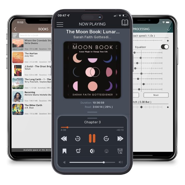 Download fo free audiobook The Moon Book: Lunar Magic to Change Your Life by Sarah Faith Gottesdiener and listen anywhere on your iOS devices in the ListenBook app.