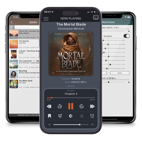 Download fo free audiobook The Mortal Blade by Christopher Mitchell and listen anywhere on your iOS devices in the ListenBook app.