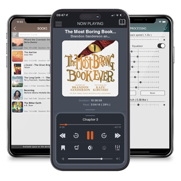 Download fo free audiobook The Most Boring Book Ever by Brandon Sanderson and Kazu Kibuishi and listen anywhere on your iOS devices in the ListenBook app.