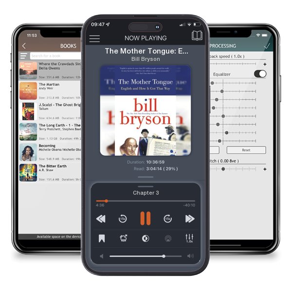 Download fo free audiobook The Mother Tongue: English and How It Got That Way by Bill Bryson and listen anywhere on your iOS devices in the ListenBook app.