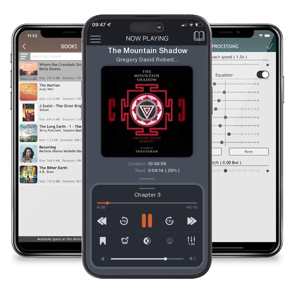 Download fo free audiobook The Mountain Shadow by Gregory David Roberts and listen anywhere on your iOS devices in the ListenBook app.
