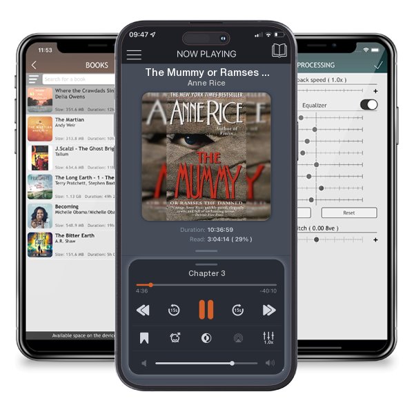 Download fo free audiobook The Mummy or Ramses the Damned by Anne Rice and listen anywhere on your iOS devices in the ListenBook app.
