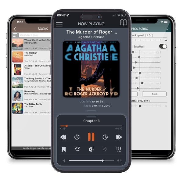 Download fo free audiobook The Murder of Roger Ackroyd by Agatha Christie and listen anywhere on your iOS devices in the ListenBook app.