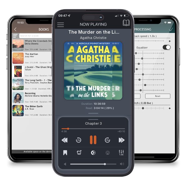 Download fo free audiobook The Murder on the Links by Agatha Christie and listen anywhere on your iOS devices in the ListenBook app.