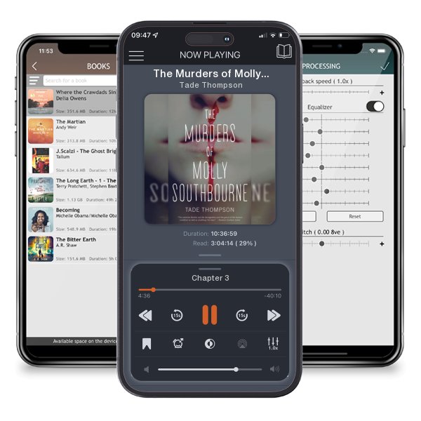 Download fo free audiobook The Murders of Molly Southbourne by Tade Thompson and listen anywhere on your iOS devices in the ListenBook app.