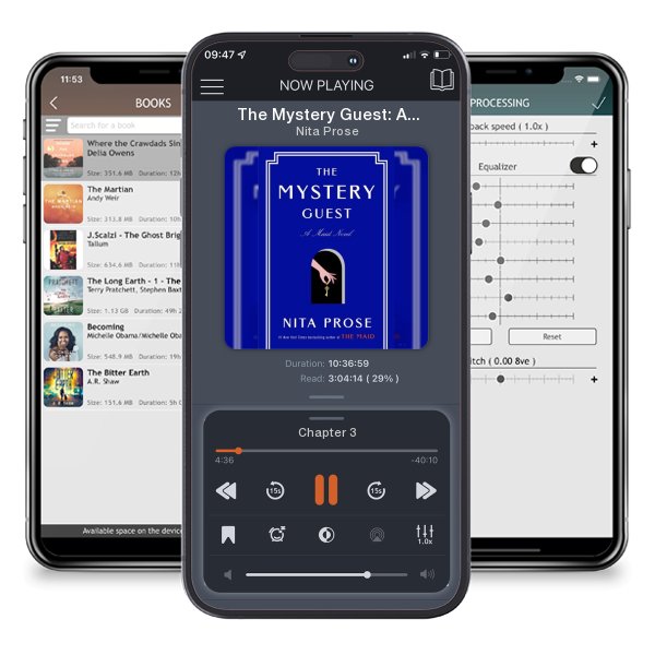 Download fo free audiobook The Mystery Guest: A Maid Novel by Nita Prose and listen anywhere on your iOS devices in the ListenBook app.