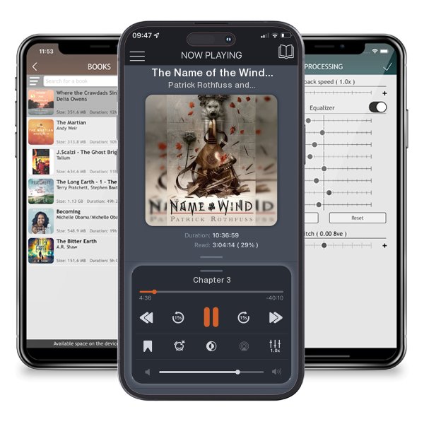 Download fo free audiobook The Name of the Wind: 10th Anniversary Deluxe Edition by Patrick Rothfuss and Dan Dos Santos and listen anywhere on your iOS devices in the ListenBook app.
