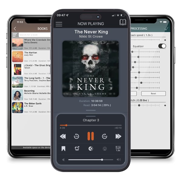 Download fo free audiobook The Never King by Nikki St Crowe and listen anywhere on your iOS devices in the ListenBook app.