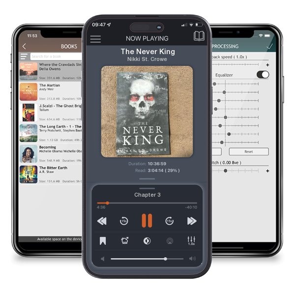 Download fo free audiobook The Never King by Nikki St. Crowe and listen anywhere on your iOS devices in the ListenBook app.