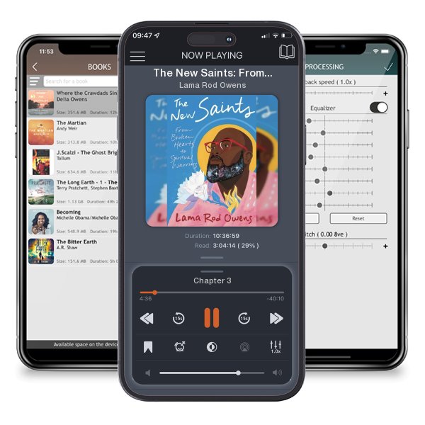 Download fo free audiobook The New Saints: From Broken Hearts to Spiritual Warriors by Lama Rod Owens and listen anywhere on your iOS devices in the ListenBook app.