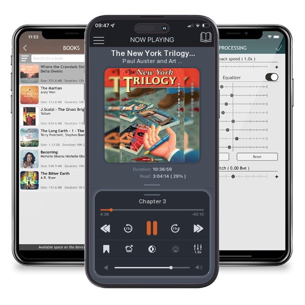 Download fo free audiobook The New York Trilogy: (Penguin Classics Deluxe Edition) by Paul Auster and Art Spiegelman and listen anywhere on your iOS devices in the ListenBook app.