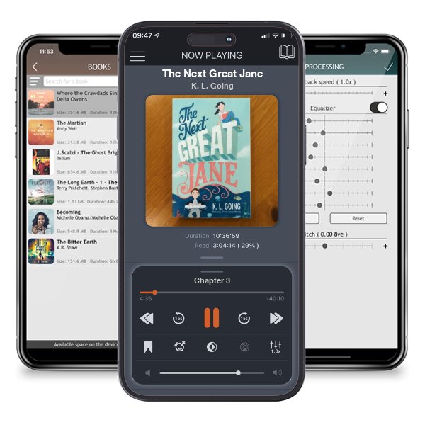 Download fo free audiobook The Next Great Jane by K. L. Going and listen anywhere on your iOS devices in the ListenBook app.