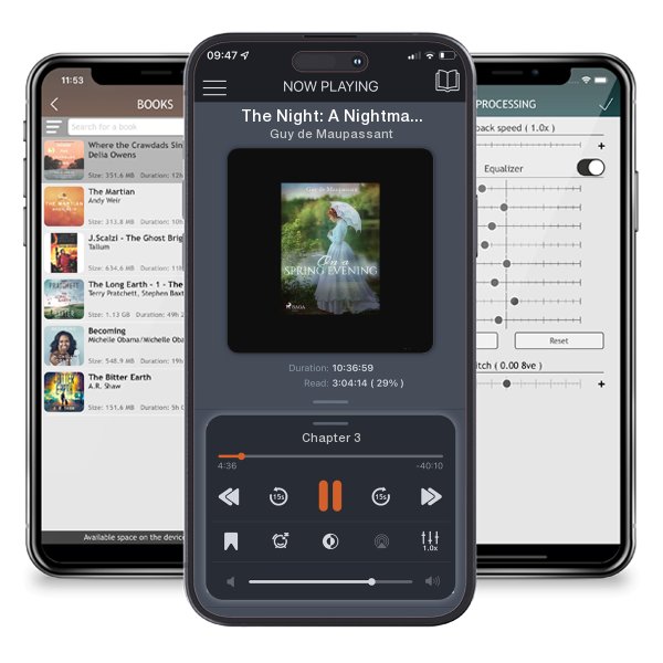 Download fo free audiobook The Night: A Nightmare by Guy de Maupassant and listen anywhere on your iOS devices in the ListenBook app.