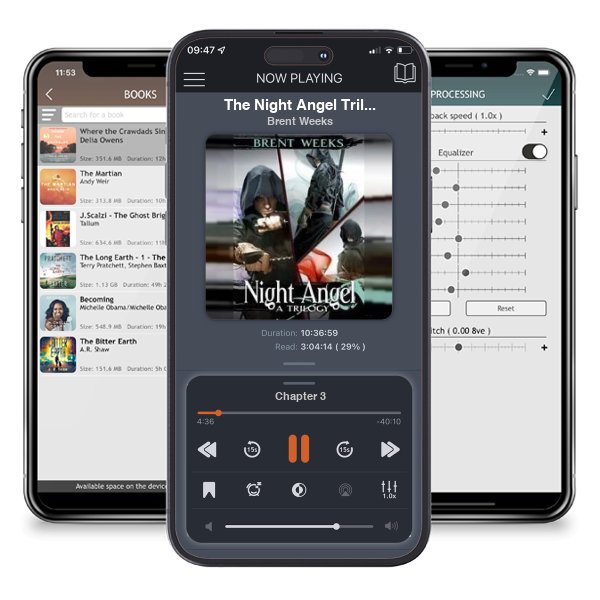 Download fo free audiobook The Night Angel Trilogy (Night Angel, #1-3) by Brent Weeks and listen anywhere on your iOS devices in the ListenBook app.