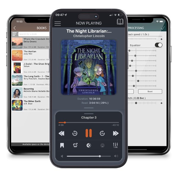 Download fo free audiobook The Night Librarian: A Graphic Novel by Christopher Lincoln and listen anywhere on your iOS devices in the ListenBook app.