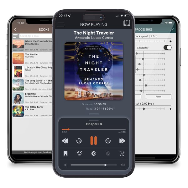 Download fo free audiobook The Night Traveler by Armando Lucas Correa and listen anywhere on your iOS devices in the ListenBook app.