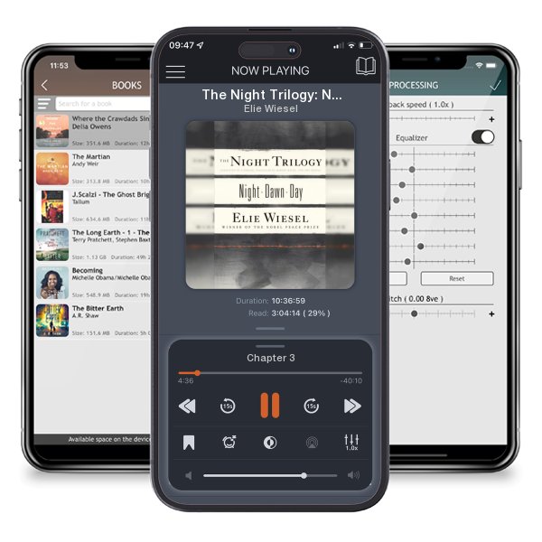 Download fo free audiobook The Night Trilogy: Night/Dawn/Day by Elie Wiesel and listen anywhere on your iOS devices in the ListenBook app.