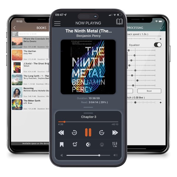 Download fo free audiobook The Ninth Metal (The Comet Cycle, #1) by Benjamin Percy and listen anywhere on your iOS devices in the ListenBook app.