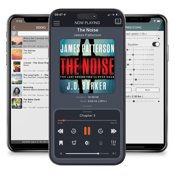 Download fo free audiobook The Noise by James Patterson and listen anywhere on your iOS devices in the ListenBook app.