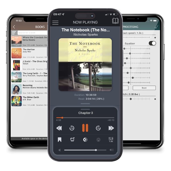 Download fo free audiobook The Notebook (The Notebook, #1) by Nicholas Sparks and listen anywhere on your iOS devices in the ListenBook app.
