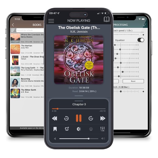 Download fo free audiobook The Obelisk Gate (The Broken Earth, #2) by N.K. Jemisin and listen anywhere on your iOS devices in the ListenBook app.