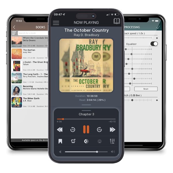 Download fo free audiobook The October Country by Ray D. Bradbury and listen anywhere on your iOS devices in the ListenBook app.