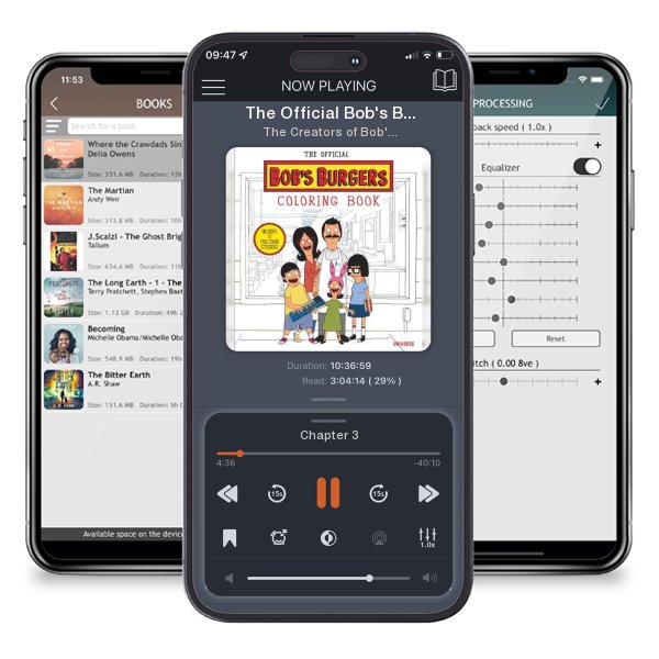 Download fo free audiobook The Official Bob's Burgers Coloring Book by The Creators of Bob's Burgers and Loren Bouchard and listen anywhere on your iOS devices in the ListenBook app.