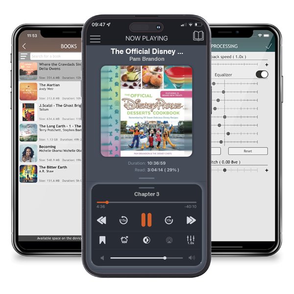 Download fo free audiobook The Official Disney Parks Desserts Cookbook: Remembering 101 Sweet Delicious Disney Recipes by Pam Brandon and listen anywhere on your iOS devices in the ListenBook app.