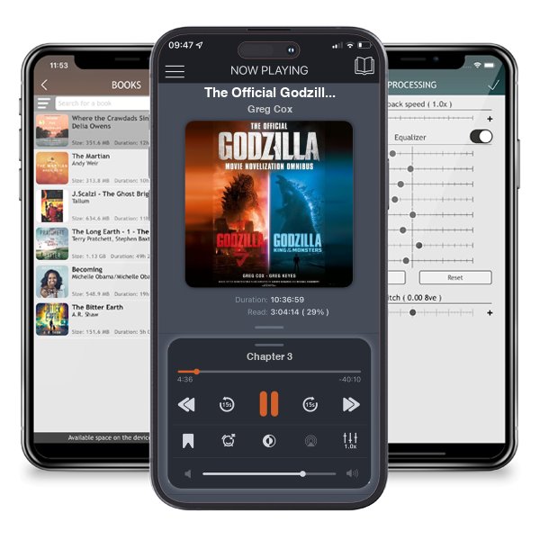Download fo free audiobook The Official Godzilla Movie Novelization Omnibus (Godzilla, Godzilla: King of the Monsters) by Greg Cox and listen anywhere on your iOS devices in the ListenBook app.
