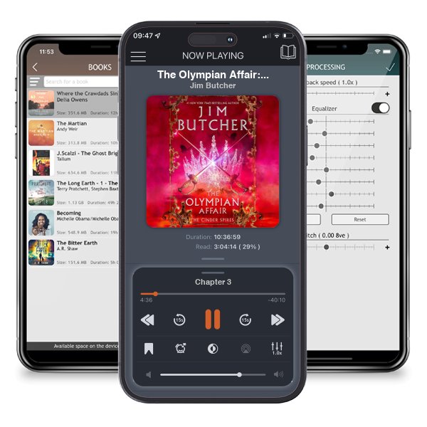 Download fo free audiobook The Olympian Affair: The Cinder Spires, Book 2 by Jim Butcher and listen anywhere on your iOS devices in the ListenBook app.