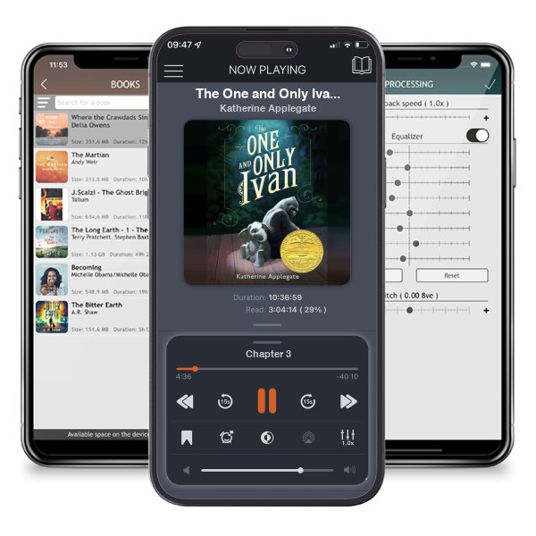 Download fo free audiobook The One and Only Ivan (The One and Only #1) by Katherine Applegate and listen anywhere on your iOS devices in the ListenBook app.