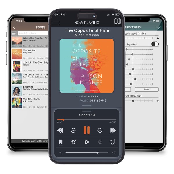 Download fo free audiobook The Opposite of Fate by Alison McGhee and listen anywhere on your iOS devices in the ListenBook app.