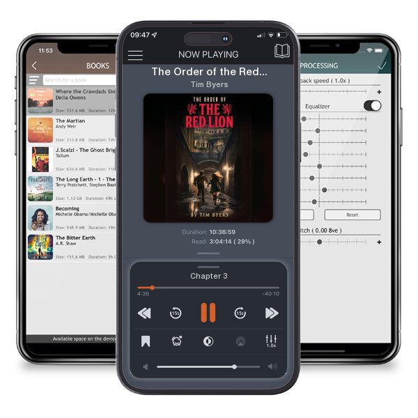 Download fo free audiobook The Order of the Red Lion by Tim Byers and listen anywhere on your iOS devices in the ListenBook app.