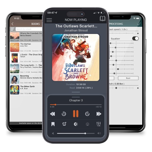 Download fo free audiobook The Outlaws Scarlett and Browne by Jonathan Stroud and listen anywhere on your iOS devices in the ListenBook app.