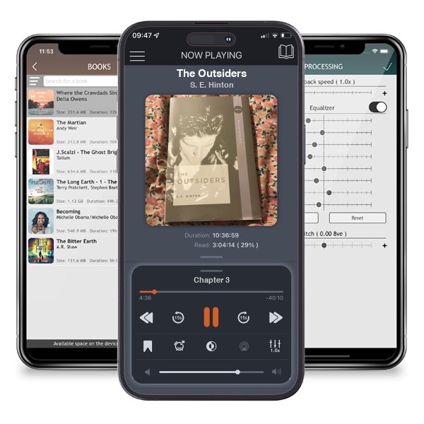 Download fo free audiobook The Outsiders by S. E. Hinton and listen anywhere on your iOS devices in the ListenBook app.