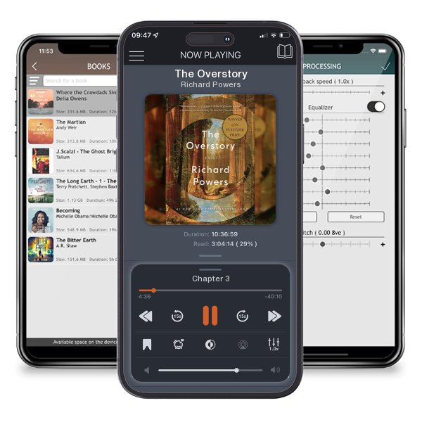 Download fo free audiobook The Overstory by Richard Powers and listen anywhere on your iOS devices in the ListenBook app.