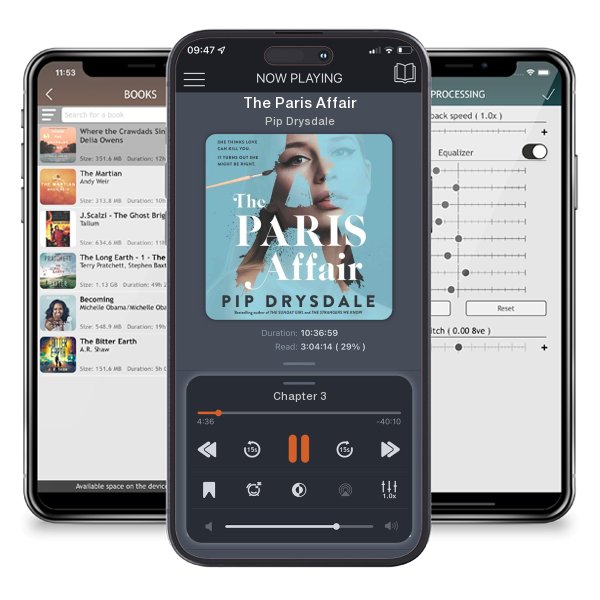 Download fo free audiobook The Paris Affair by Pip Drysdale and listen anywhere on your iOS devices in the ListenBook app.