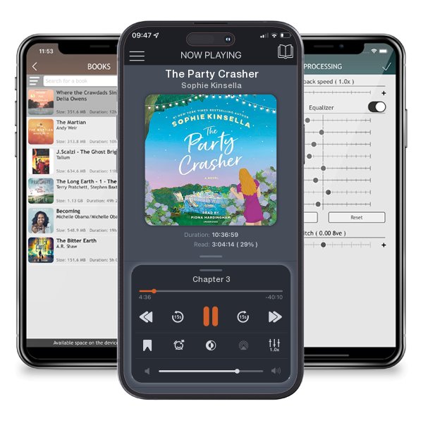 Download fo free audiobook The Party Crasher by Sophie Kinsella and listen anywhere on your iOS devices in the ListenBook app.