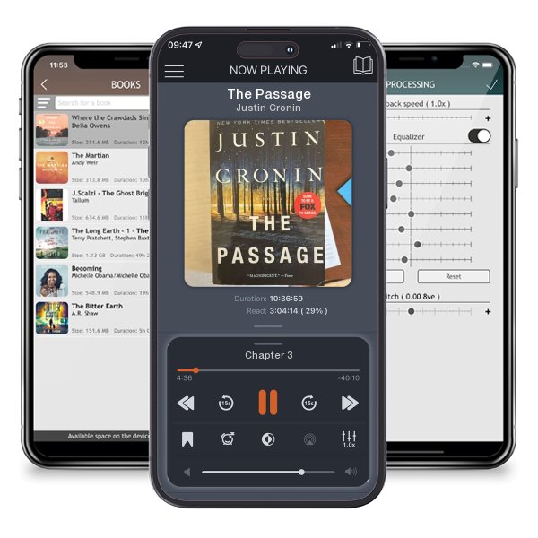 Download fo free audiobook The Passage by Justin Cronin and listen anywhere on your iOS devices in the ListenBook app.