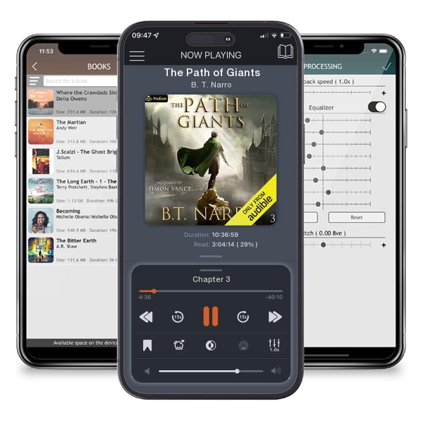 Download fo free audiobook The Path of Giants by B. T. Narro and listen anywhere on your iOS devices in the ListenBook app.