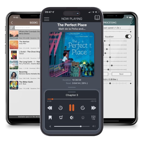 Download fo free audiobook The Perfect Place by Matt de la Peña and Paola Escobar and listen anywhere on your iOS devices in the ListenBook app.