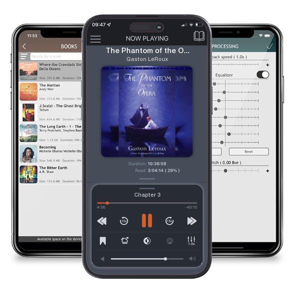 Download fo free audiobook The Phantom of the Opera by Gaston LeRoux and listen anywhere on your iOS devices in the ListenBook app.